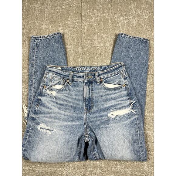 American Eagle Distressed Mom Jean Womens Size 2 - Picture 1 of 8